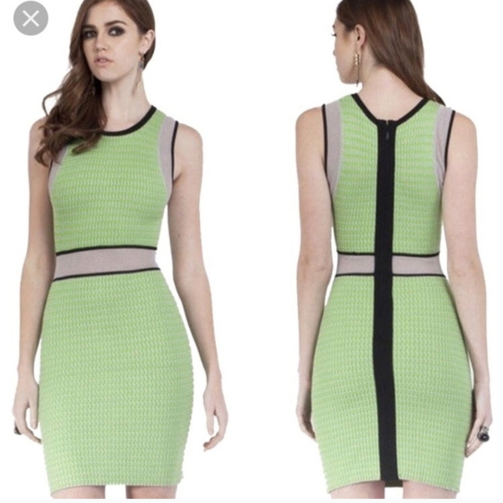 Cut25 by Yigal Azrouel mesh knit green dress SZ XS